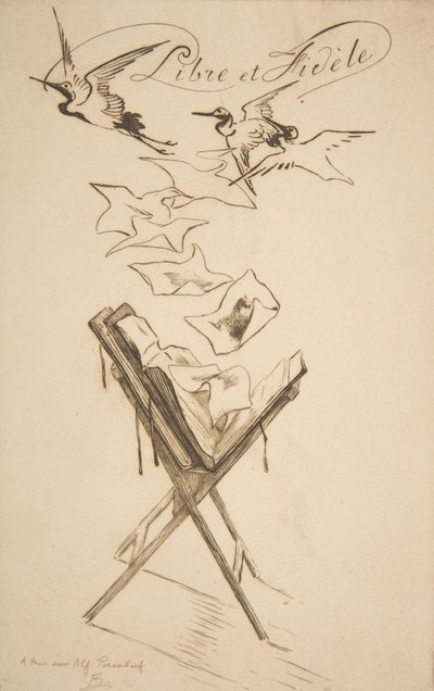 Libre et Fidèle, 1878. 作者 费利克斯·布拉克蒙德