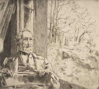 梅耶-海恩的肖像，1872年。 作者 费利克斯·布拉克蒙德