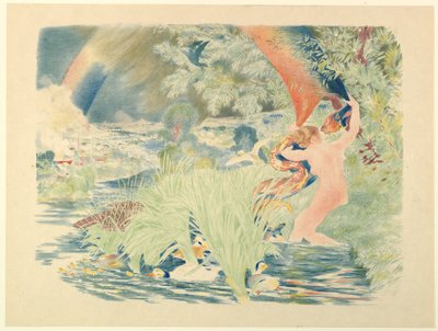 《彩虹》，1893年。 作者 费利克斯·布拉克蒙德