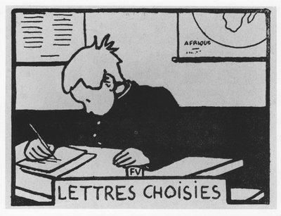 胡萝卜宝。"Letres choisies", Jules Renard, Felix Vallotton的插图，编辑。Flammarion. 作者 费利克斯·爱德华·瓦洛顿