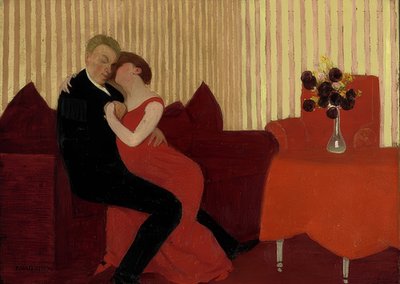 谎言（Le mensonge）。 1898年 作者 费利克斯·爱德华·瓦洛顿