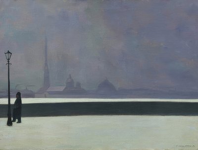 纽瓦河（Die Newa），轻雾（LaNéva，布鲁姆·莱热）。 1913年 作者 费利克斯·爱德华·瓦洛顿