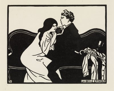 La Belle Epingle，1897年 作者 费利克斯·爱德华·瓦洛顿