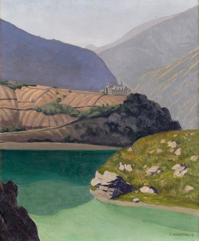 谢尔湖，Geronde湖，1919年 作者 费利克斯·爱德华·瓦洛顿