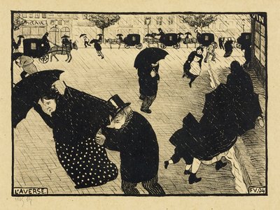 强烈的巴黎，1893-94年 作者 费利克斯·爱德华·瓦洛顿