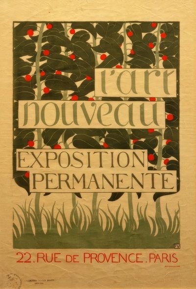 新艺术运动海报 作者 Felix Edouard Vallotton