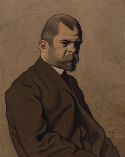 安布罗斯-沃拉尔的肖像，1865-1939年，1902年。 作者 费利克斯·爱德华·瓦洛顿