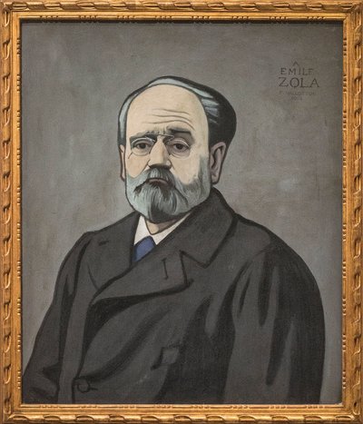 埃米尔·佐拉（Emile Zola）的肖像 作者 费利克斯·爱德华·瓦洛顿