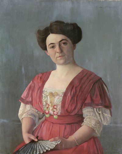 Mme Haasen的肖像，1908年 作者 费利克斯·爱德华·瓦洛顿