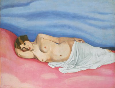 斜倚女性裸体，1913年 作者 费利克斯·爱德华·瓦洛顿