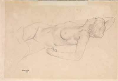 斜倚裸体 作者 Felix Edouard Vallotton