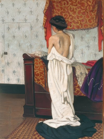 在室内的背影。 1902年 作者 Felix Edouard Vallotton