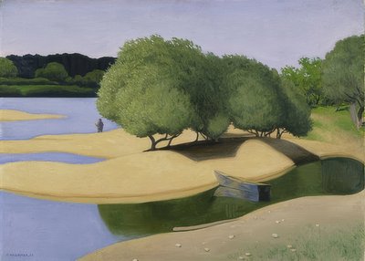 卢瓦尔河畔桑德本克（卢瓦尔河畔的沙丘）。 1923年 作者 费利克斯·爱德华·瓦洛顿