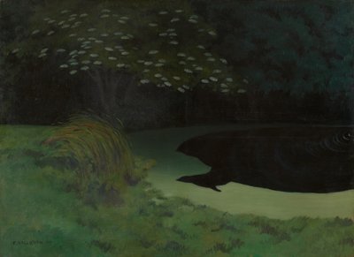 洪福尔池塘》，1909年。 作者 费利克斯·爱德华·瓦洛顿