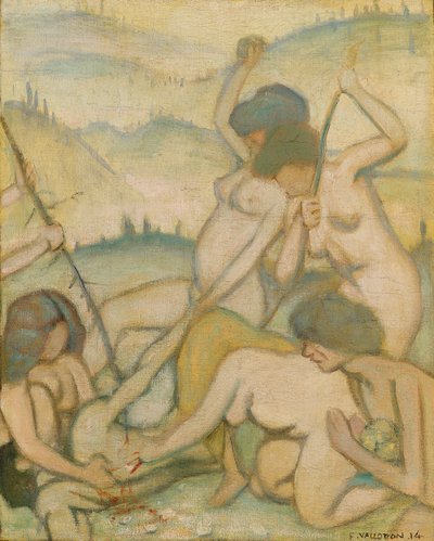 奥菲斯被杀，1914年 作者 费利克斯·爱德华·瓦洛顿