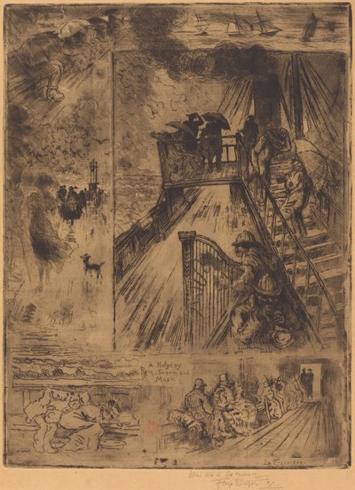 La Traversée The Passage, 1879-1885. 作者 菲利克斯·希拉勒·布霍特