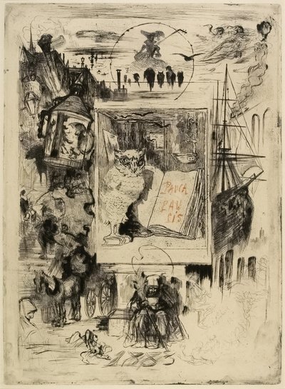 猫头鹰，1883年 作者 菲利克斯·希拉勒·布霍特