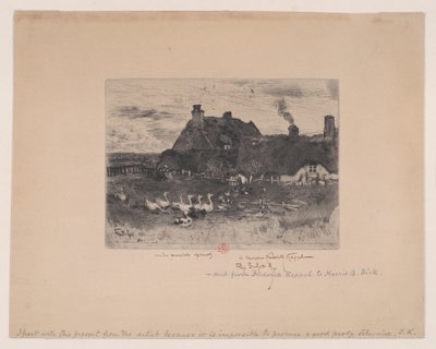 小茅草屋 Les Petites Chaumières, 1878. 作者 菲利克斯·希拉勒·布霍特