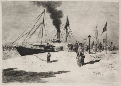 特劳维尔码头，1877年。 作者 菲利克斯·希拉勒·布霍特