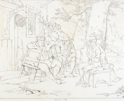 (里普-凡-温克尔，插图）里普与琼托在乡村旅店 作者 费利克斯·奥克塔维斯·卡尔·达利