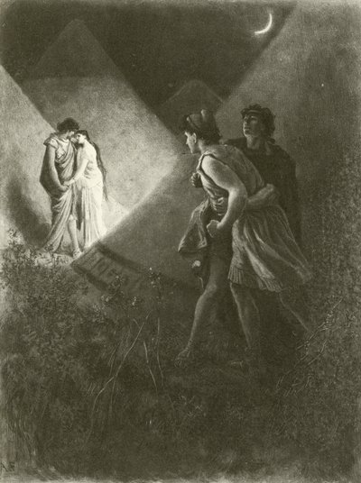 Troilus和Cressida。行动V-Scene II（凹版印刷） 作者 费利克斯·奥克塔维斯·卡尔·达利