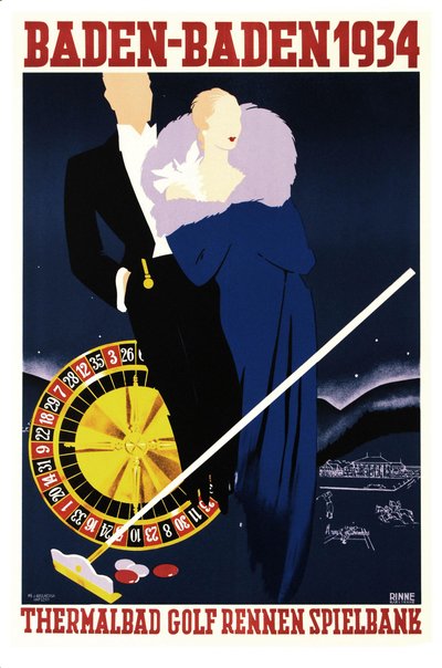 1934年，巴登-巴登（Baden-Baden），1934年。 作者 菲利克斯·林恩