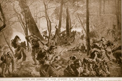 法国和德国人在阿尔贡的森林近距离，1914-19 作者 费利克斯施沃姆施塔特