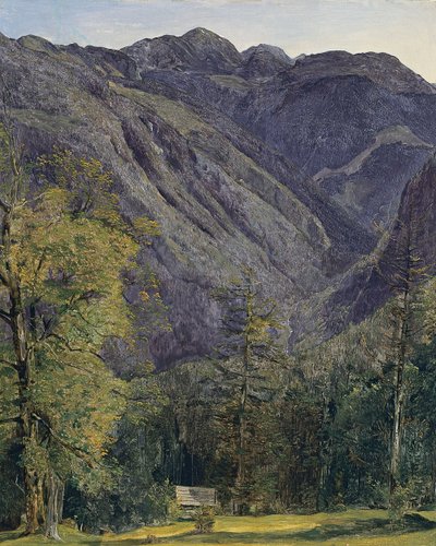 从霍伊瑟纳拉达尔佩（Hoisernradalpe）眺望的勋伯格（Schönberg）山 作者 费迪南德·乔治·沃尔德米勒