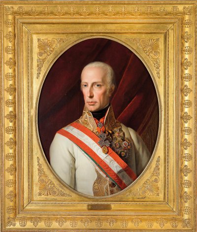 Portrait of Emperor Francis I of Austria (1768-1835) 作者 费迪南德·乔治·沃尔德米勒