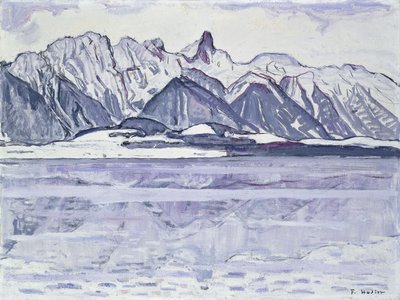 积雪覆盖的斯托克霍恩，1913-1914年 作者 费迪南德·霍德勒