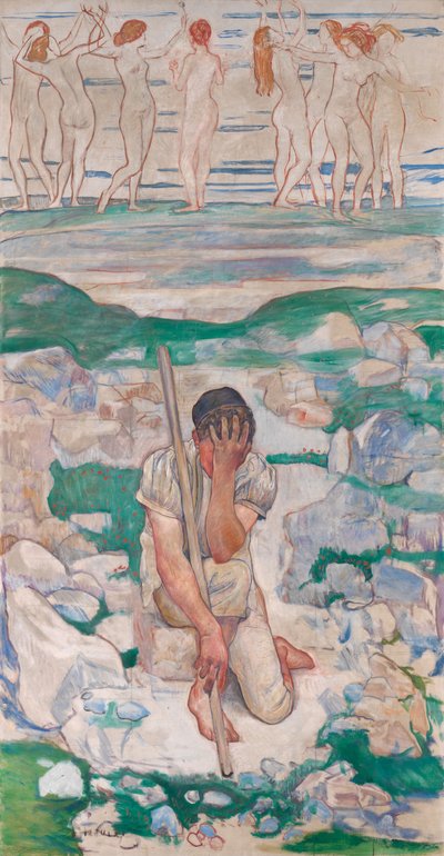 牧羊人的梦想，1896年 作者 费迪南德·霍德勒