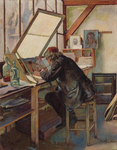 雕刻师 作者 Ferdinand Hodler