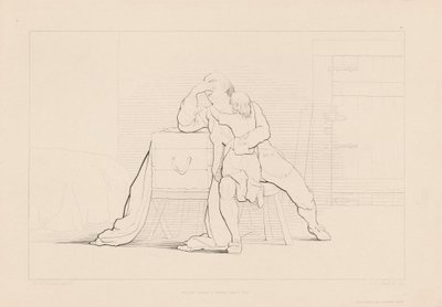 格特鲁德爬上寡妇父亲的膝盖 作者 乔治·埃尔加·希克斯（George Elgar Hicks）之后的费迪南德·朱伯特