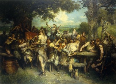 1925年的维京庆典 作者 Ferdinand Leeke