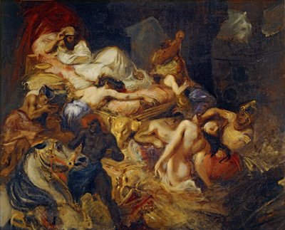 Sardanapalus研究之死 作者 费迪南德·维克多·尤金·德拉克罗瓦