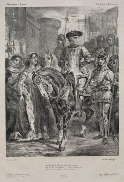 Duguesclin，1829年。 作者 费迪南德·维克多·尤金·德拉克罗瓦