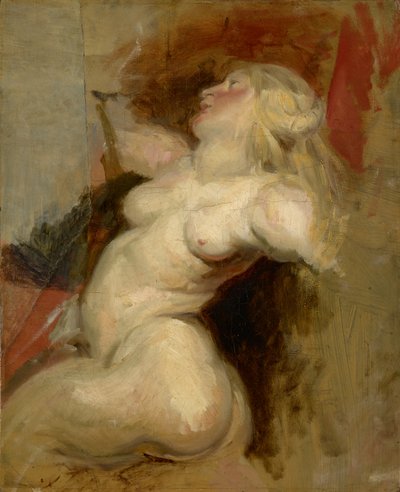 Nereid（鲁本斯之后复制），第1822页 作者 费迪南德·维克多·尤金·德拉克罗瓦