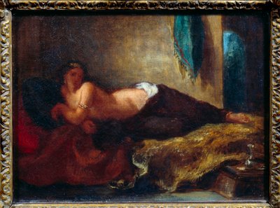 Odalisque. Painting by Eugene Delacroix (1798-1863) 作者 费迪南德·维克多·尤金·德拉克罗瓦