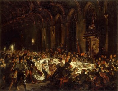 列日主教被暗杀 作者 Ferdinand Victor Eugene Delacroix