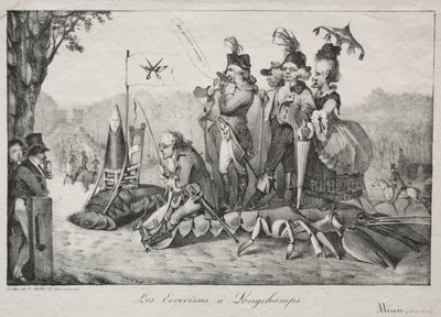 Longchamps的小龙虾，1822年。 作者 费迪南德·维克多·尤金·德拉克罗瓦