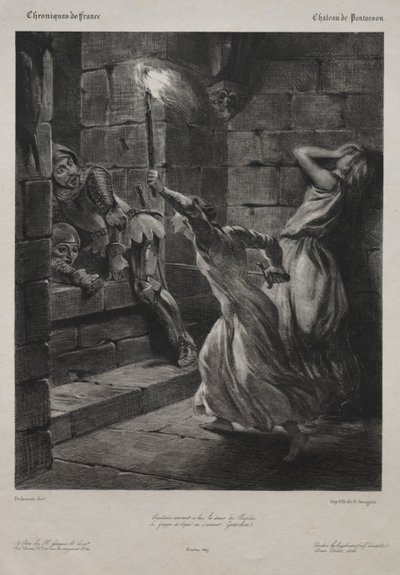 Duguesclin姐妹，1829年。 作者 费迪南德·维克多·尤金·德拉克罗瓦