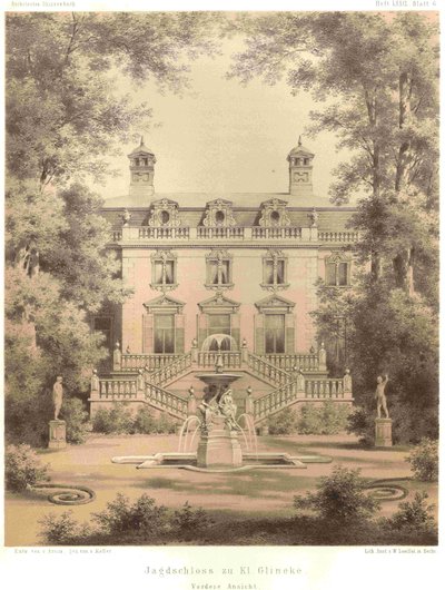 柏林 Jagdschloss Glienicke 正视图 作者 费迪南德·冯·阿尼姆