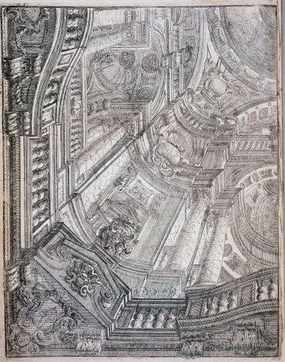 来自&39;Civil Architettura&39;的插图 作者 费迪南多·加利·比比亚