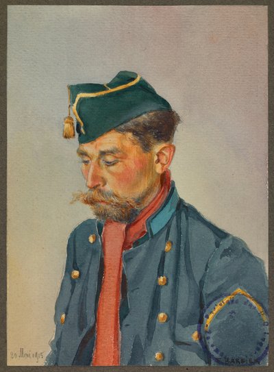比利时骑兵古斯特洛 作者 费尔南德·巴比尔