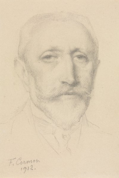 自画像，1912年。 作者 费尔南德·科尔蒙（Fernand Cormon）