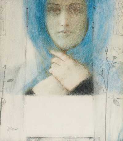 铁线莲，约1914年 作者 费尔南德·科诺普夫