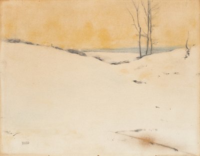 1916年在雪中 作者 费尔南德·科诺普夫