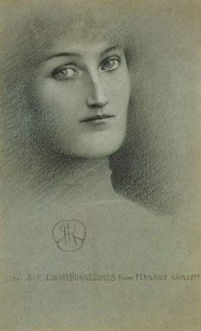 女头女人头，1896年 作者 费尔南德·科诺普夫