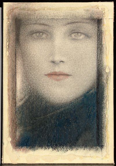 女人的头，约1910年 作者 费尔南德·科诺普夫