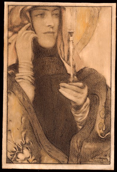 香，1917年 作者 费尔南德·科诺普夫